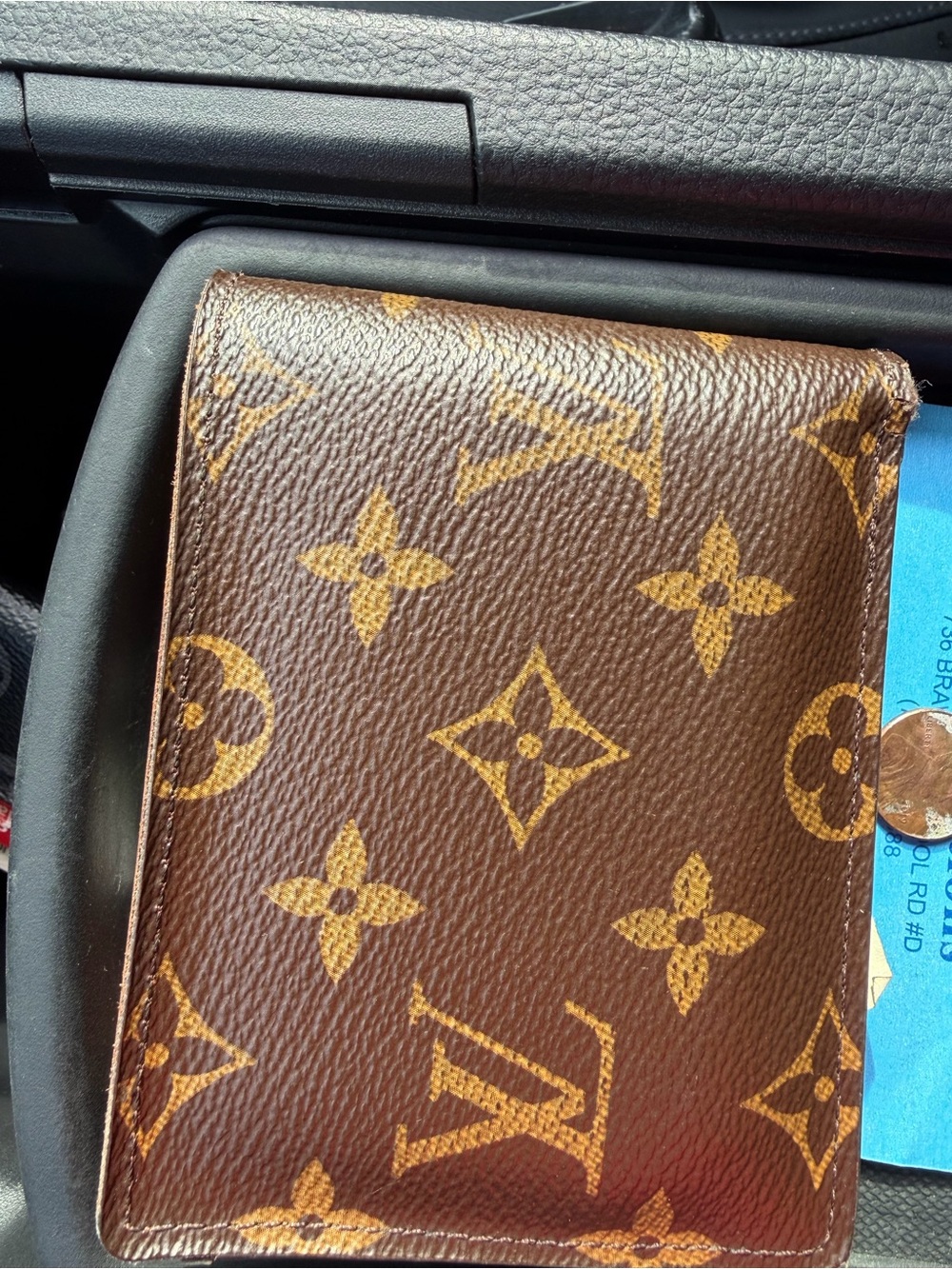 Louis Vuitton Monogram Brown & Tan Passport Cover
